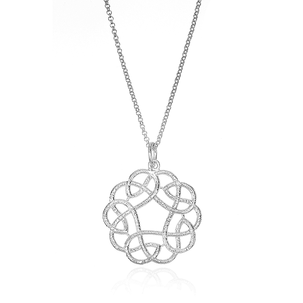 Silberanhänger – Keltischer Knoten in Kreisform